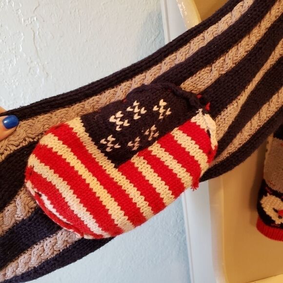 Vintage Eagles Eye  Americana Patriotic Teacher Sweater size Medium - Picture 6 of 8